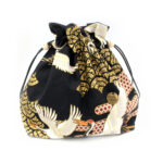 Kinchak POCHETTE Japanese black cranes