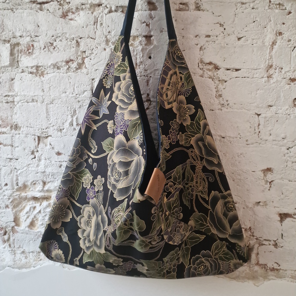 AZMA Japanese FLOWERS olive SMALL - obrazek 3