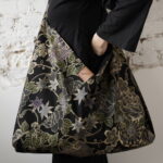 AZMA Japanese FLOWERS olive BIG