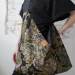 AZMA Japanese FLOWERS olive SMALL