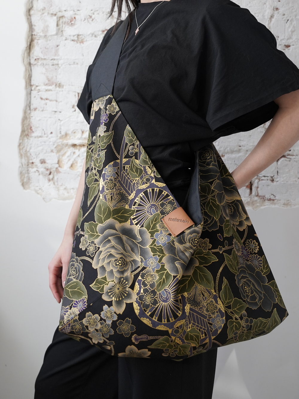 AZMA Japanese FLOWERS olive SMALL