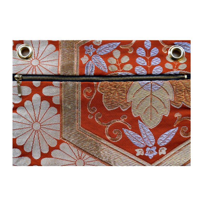 OBI BAG Japanese obi KIKKO orange-gold