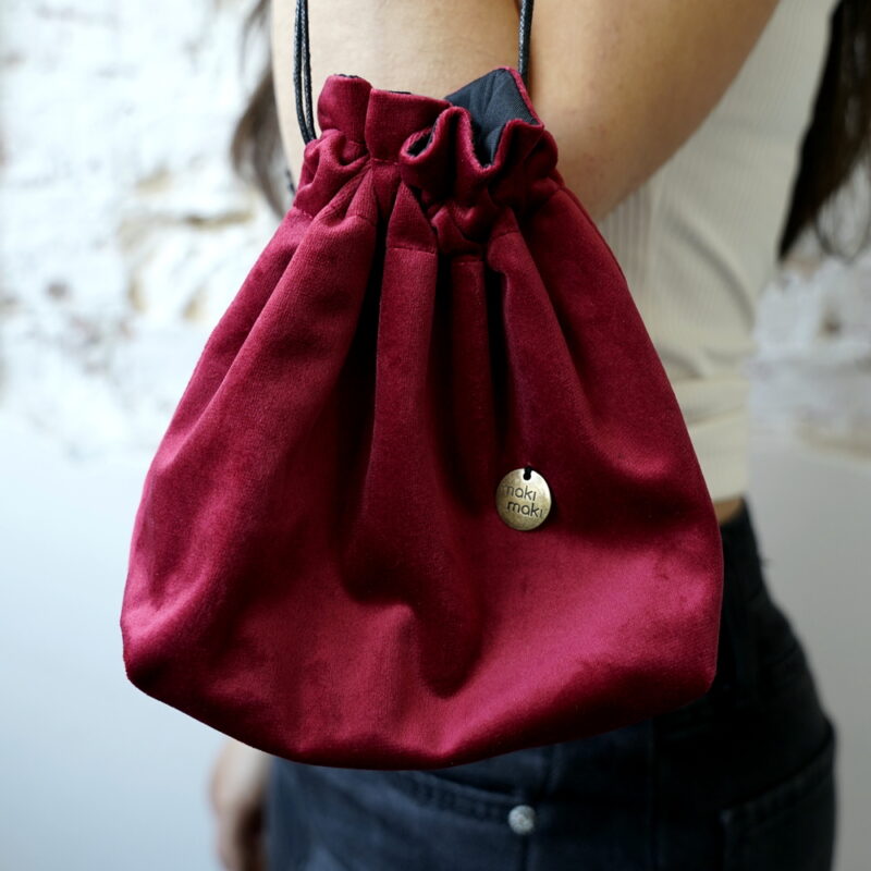 Kinchak POCHETTE velvet Crimson red