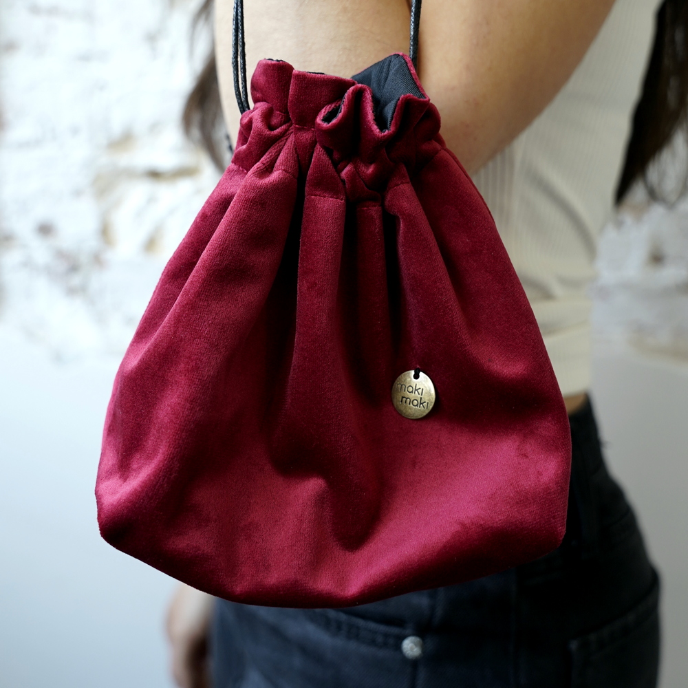 Kinchak POCHETTE velvet Crimson red