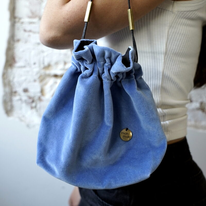Kinchak POCHETTE velvet Skyblue