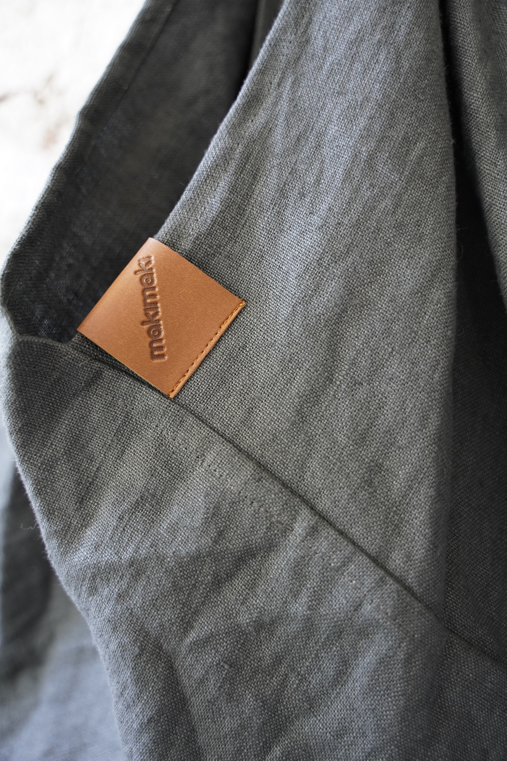 AZMA linen plain GRAPHITE big short - obrazek 4