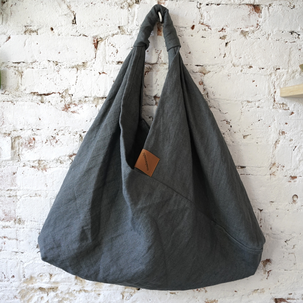 AZMA linen plain GRAPHITE big short