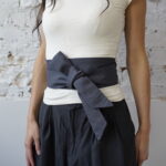 OBI BELT cotton grey