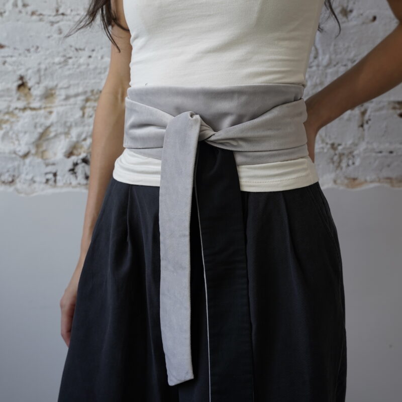 OBI BELT velvet grey