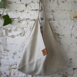 AZMA linen-cotton plain ECRU small long