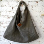 AZMA linen plain BROWN big short