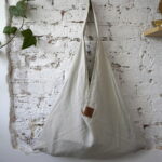 AZMA linen plain IVORY big long
